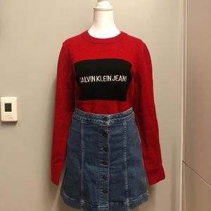 Calvin Klein Red Sweater size xl